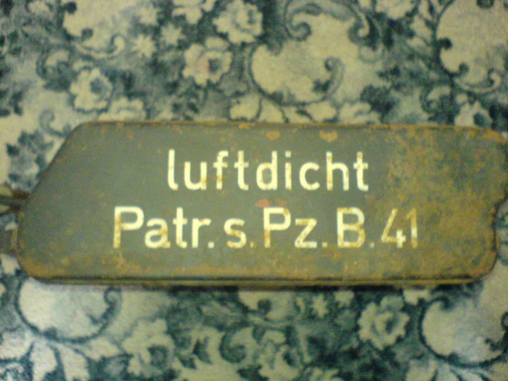Luftdicht patronen schachteln panzerbüchsee 41